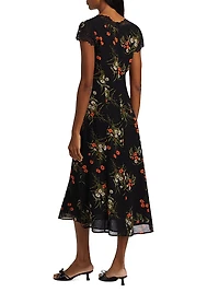 Tiffie Floral Midi-Dress
