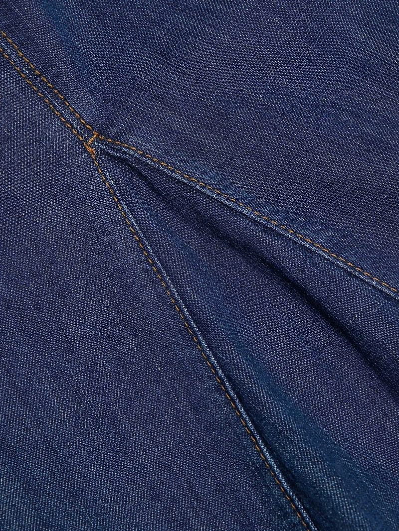 Serafina Denim Midi-Dress