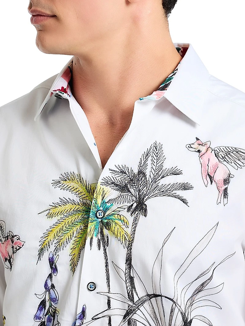 When Pigs Fly Woven Shirt