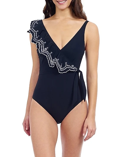 Lola Ruffled Tie-Waist Swimsuit