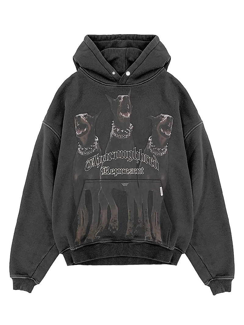 Thoroughbred Logo Cotton Hoodie