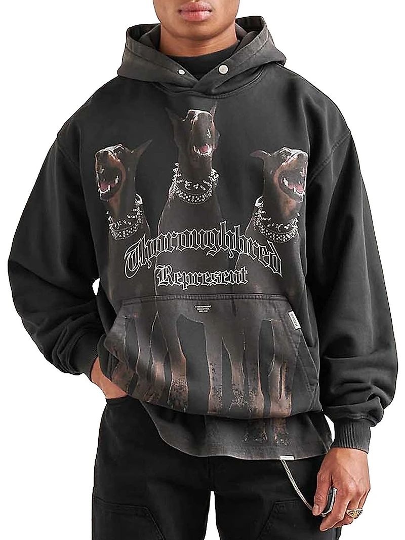 Thoroughbred Logo Cotton Hoodie