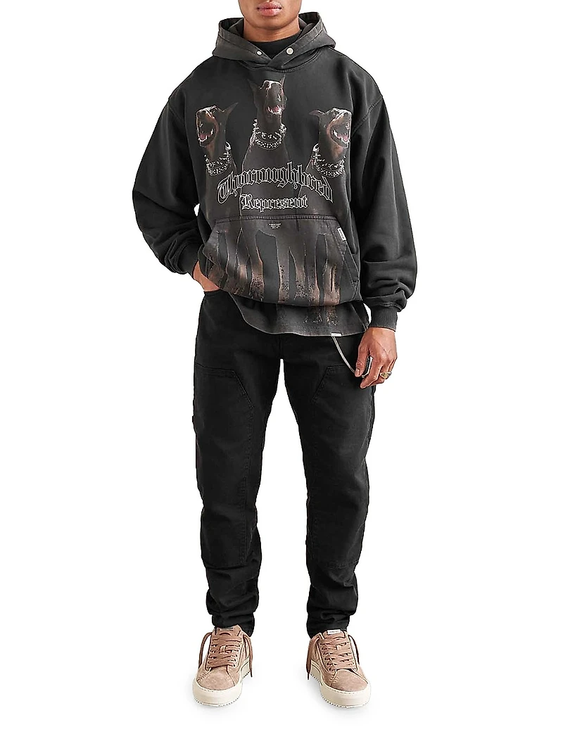 Thoroughbred Logo Cotton Hoodie