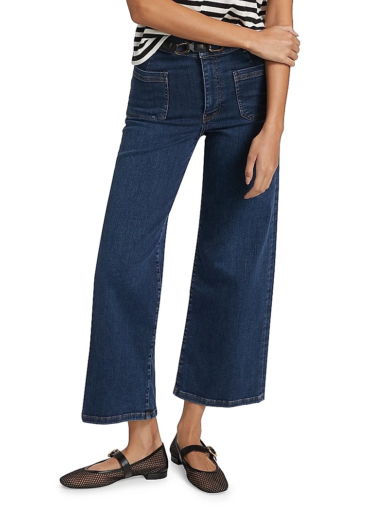 Le Slim Palazzo High-Rise Jeans