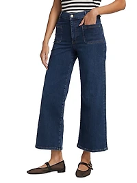 Le Slim Palazzo High-Rise Jeans