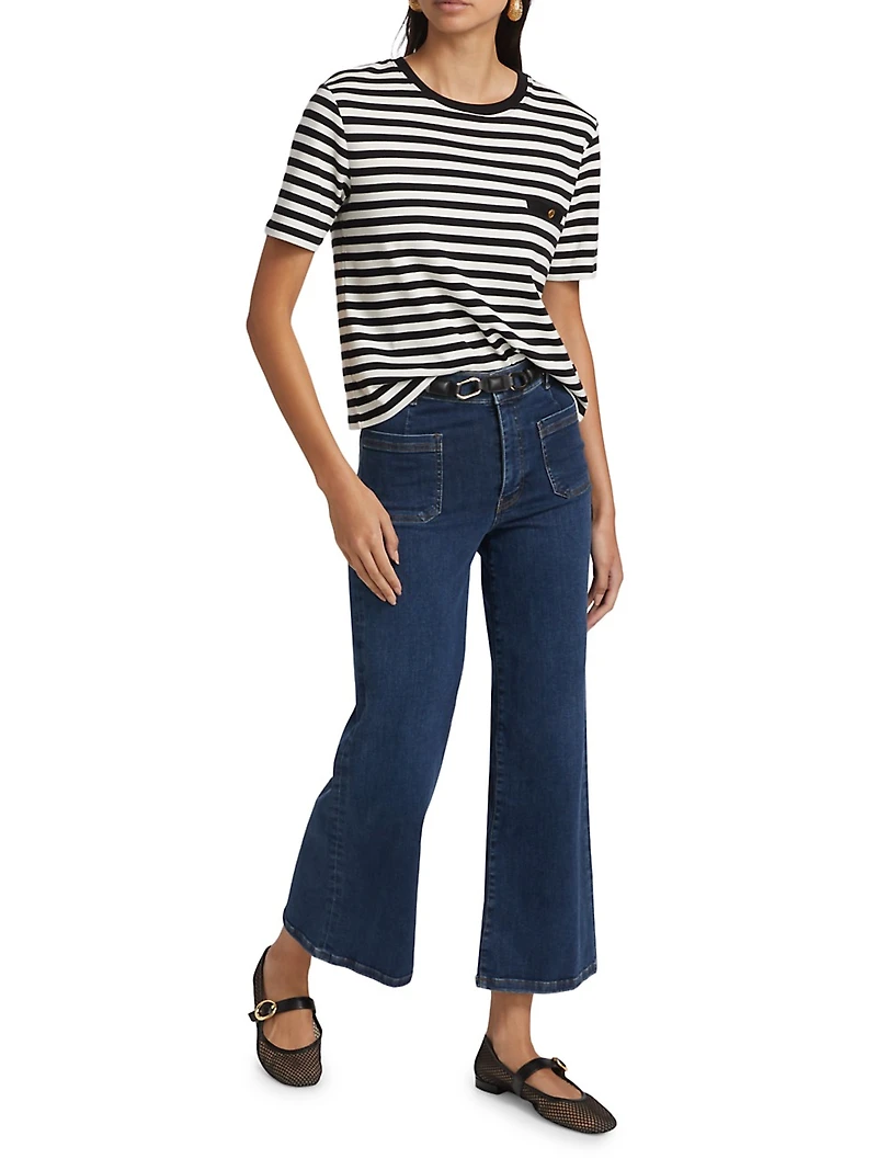 Le Slim Palazzo High-Rise Jeans