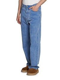 Denim Wide-Leg Trousers