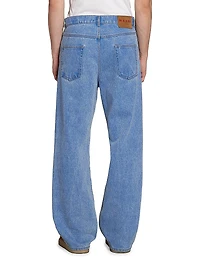 Denim Wide-Leg Trousers