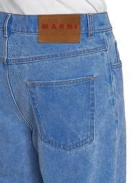 Denim Wide-Leg Trousers