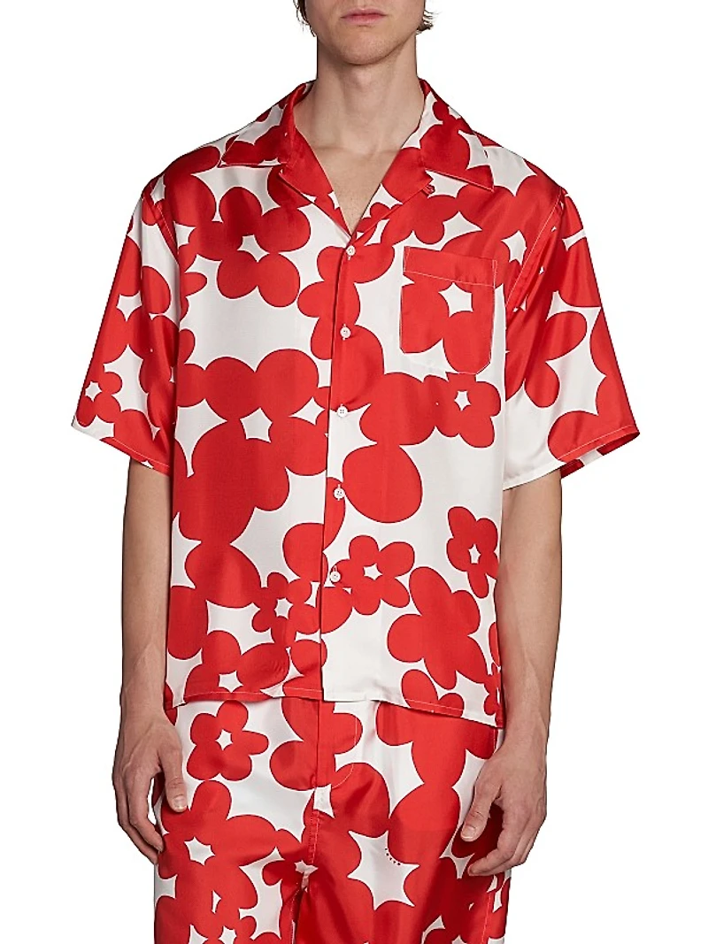 Dillies Printed Silk Shirt
