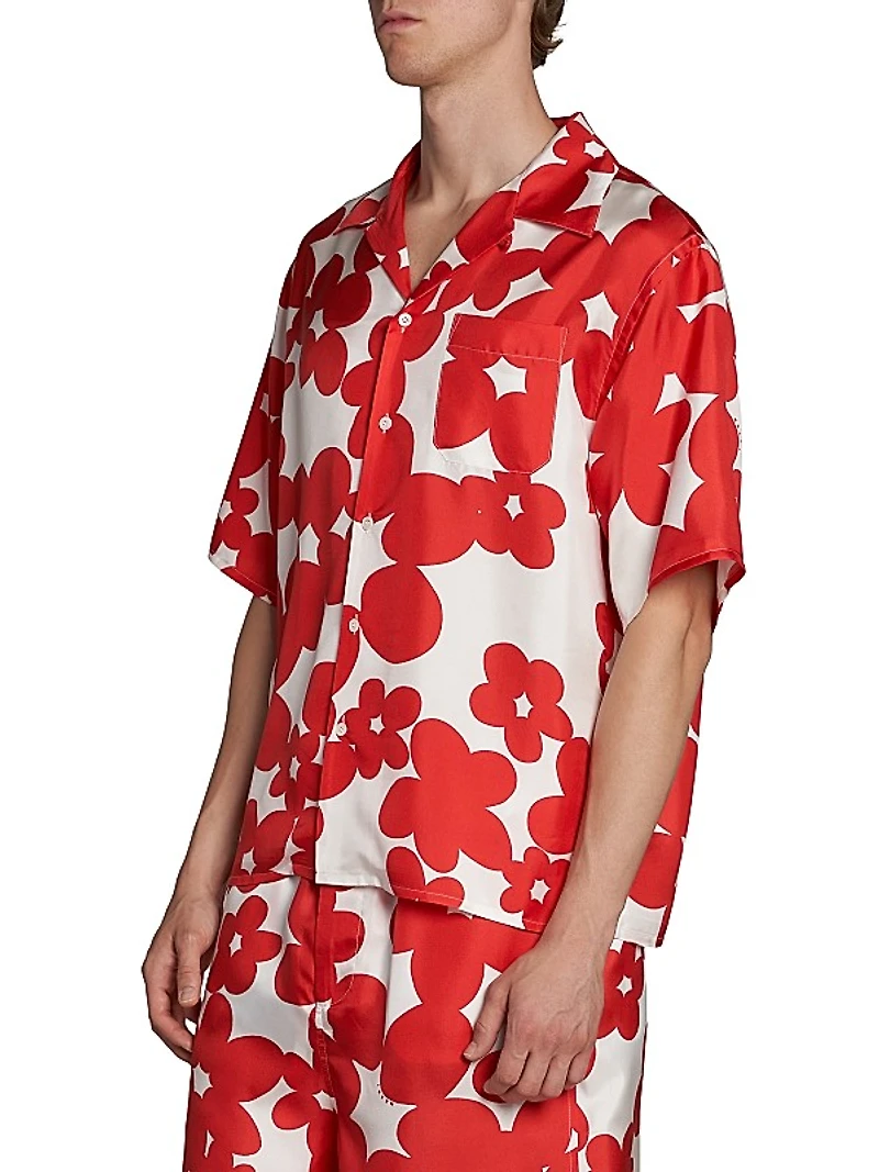 Dillies Printed Silk Shirt