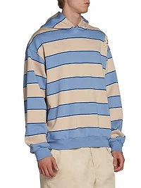 Striped Cotton Hoodie