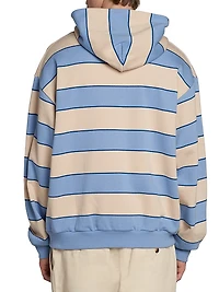 Striped Cotton Hoodie