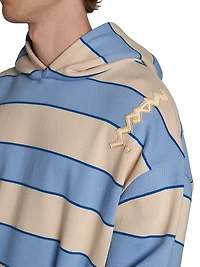 Striped Cotton Hoodie
