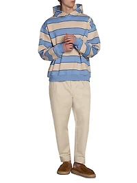 Striped Cotton Hoodie