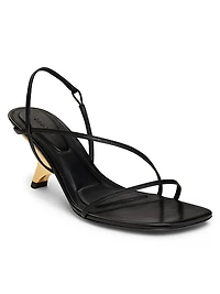Shadow 75MM Leather Slingback Sandals