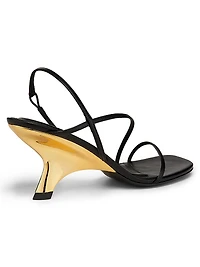 Shadow 75MM Leather Slingback Sandals