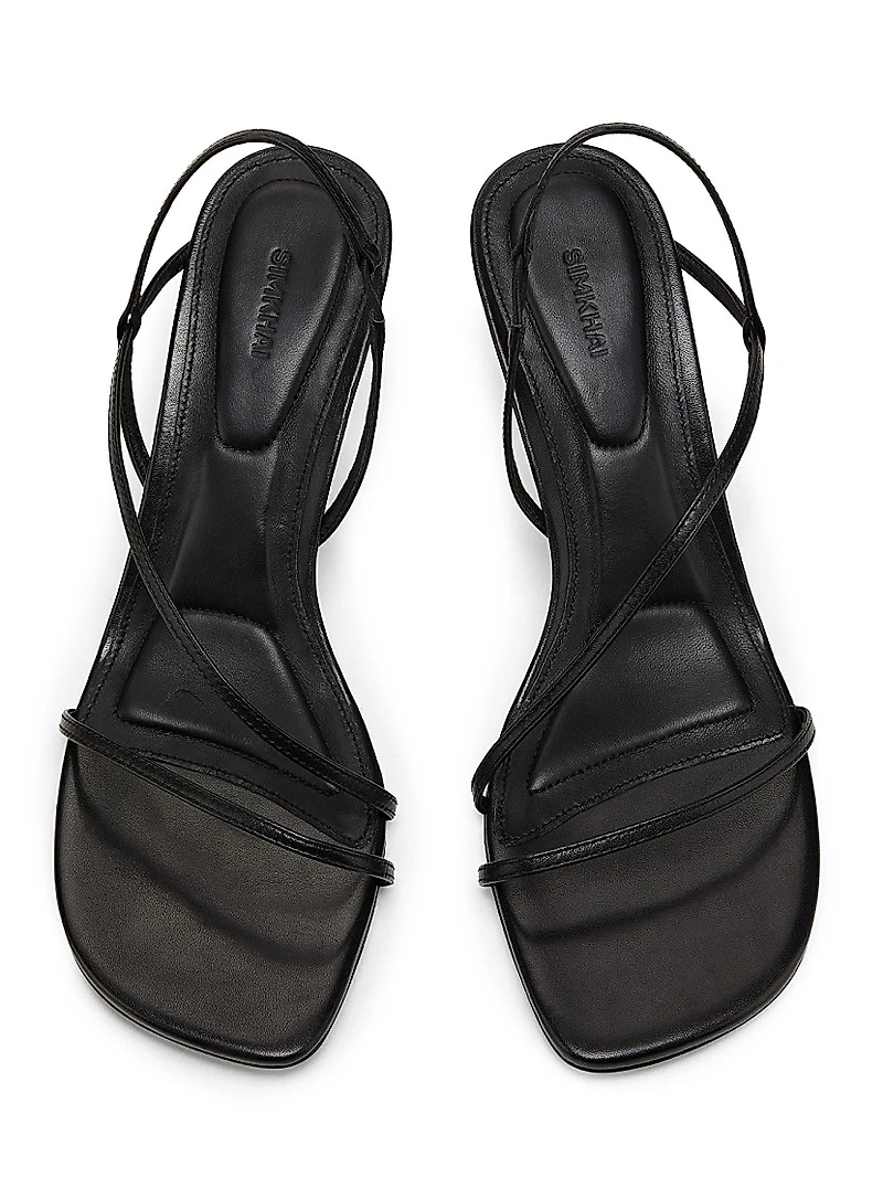 Shadow 75MM Leather Slingback Sandals