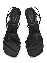Shadow 75MM Leather Slingback Sandals