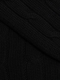 Cable-Knit Cotton Crewneck Sweater