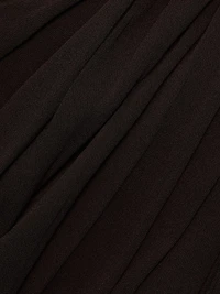 Knotted Cape-Back Gown