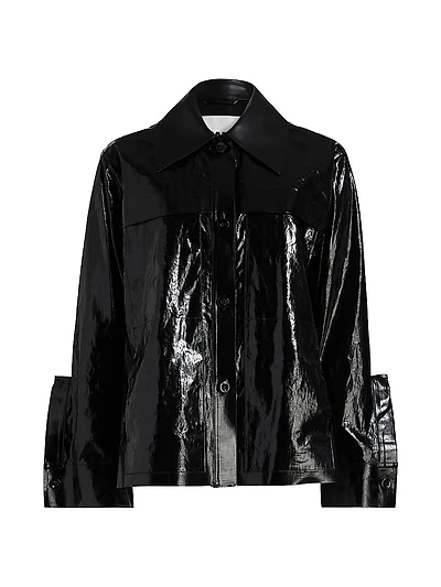 Lacquered Linen Sport Jacket