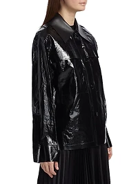 Lacquered Linen Sport Jacket