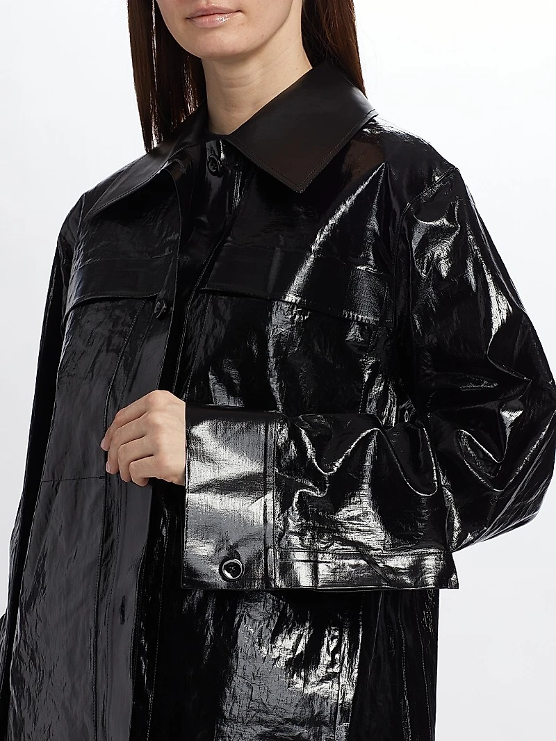 Lacquered Linen Sport Jacket