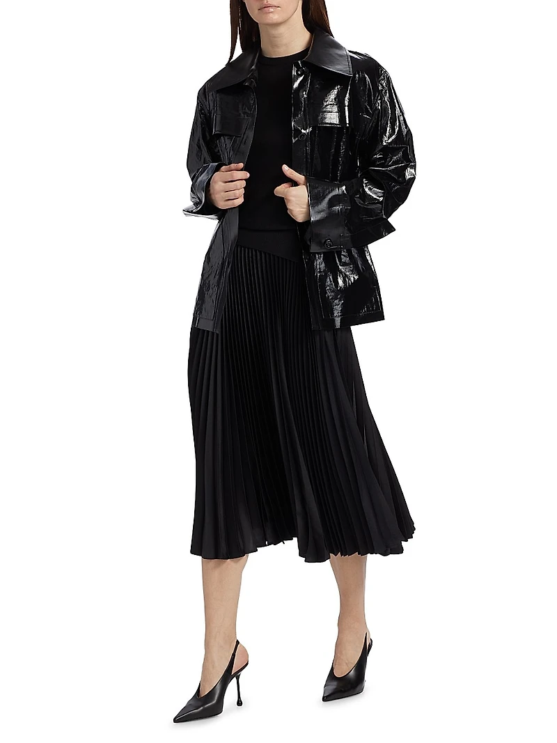 Lacquered Linen Sport Jacket