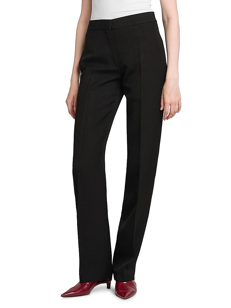 Tailored Darted Straight Pants
