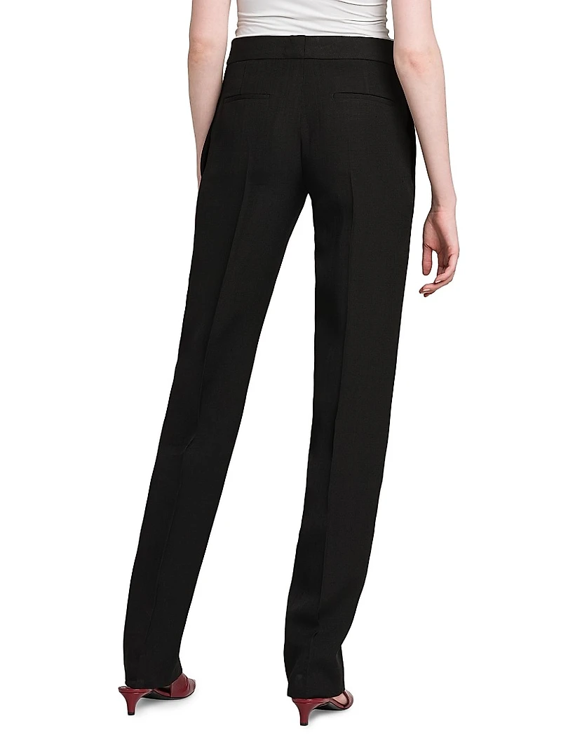 Tailored Darted Straight Pants