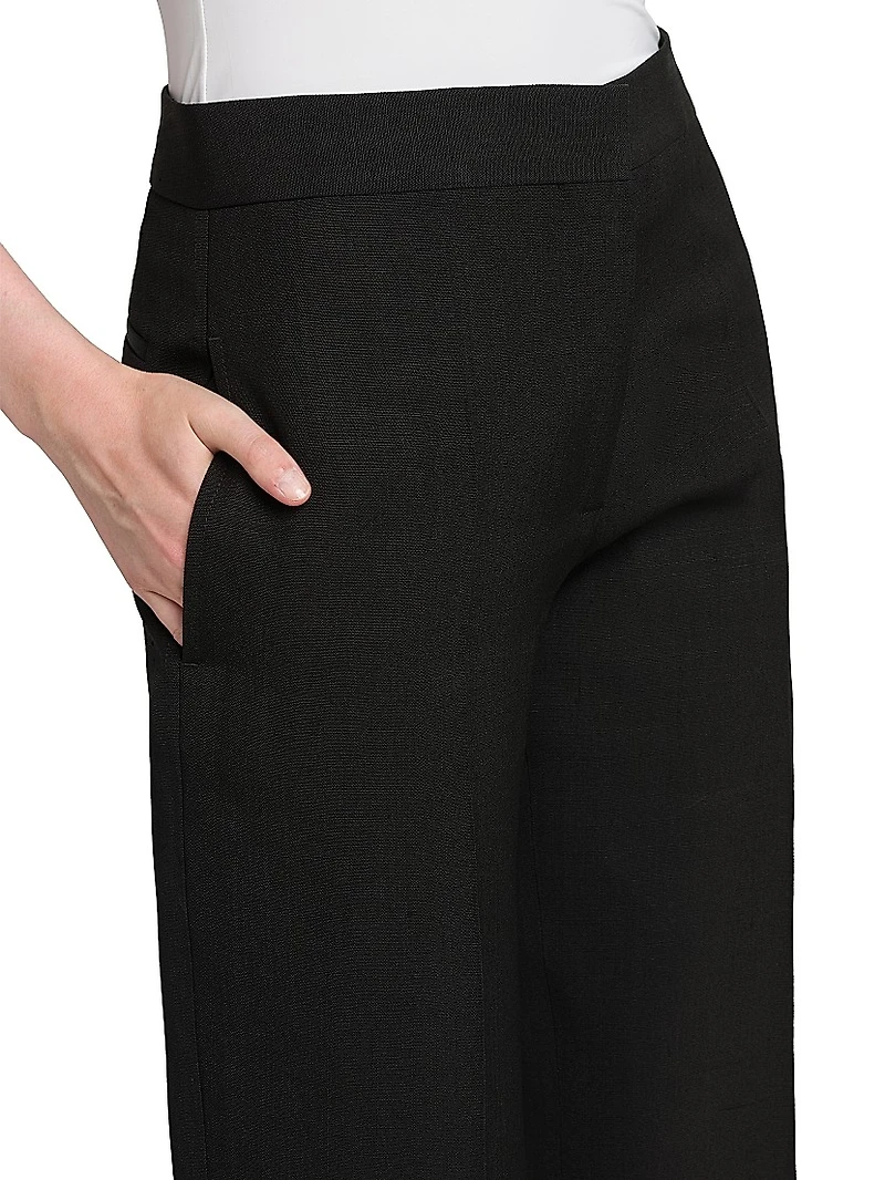 Tailored Darted Straight Pants