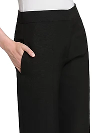 Tailored Darted Straight Pants