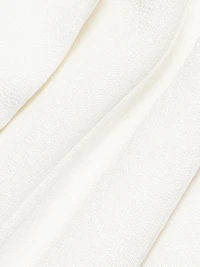 Shiny Double-Faced Cap-Sleeve Top