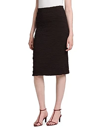 Textured Knit Pencil Skirt