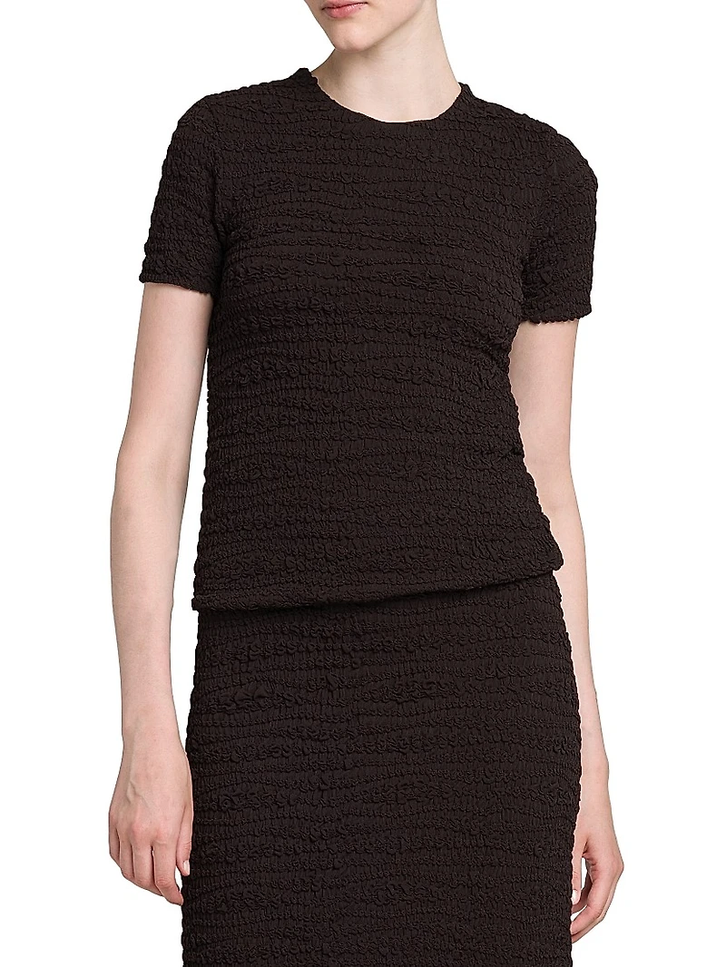Textured Knit T-Shirt