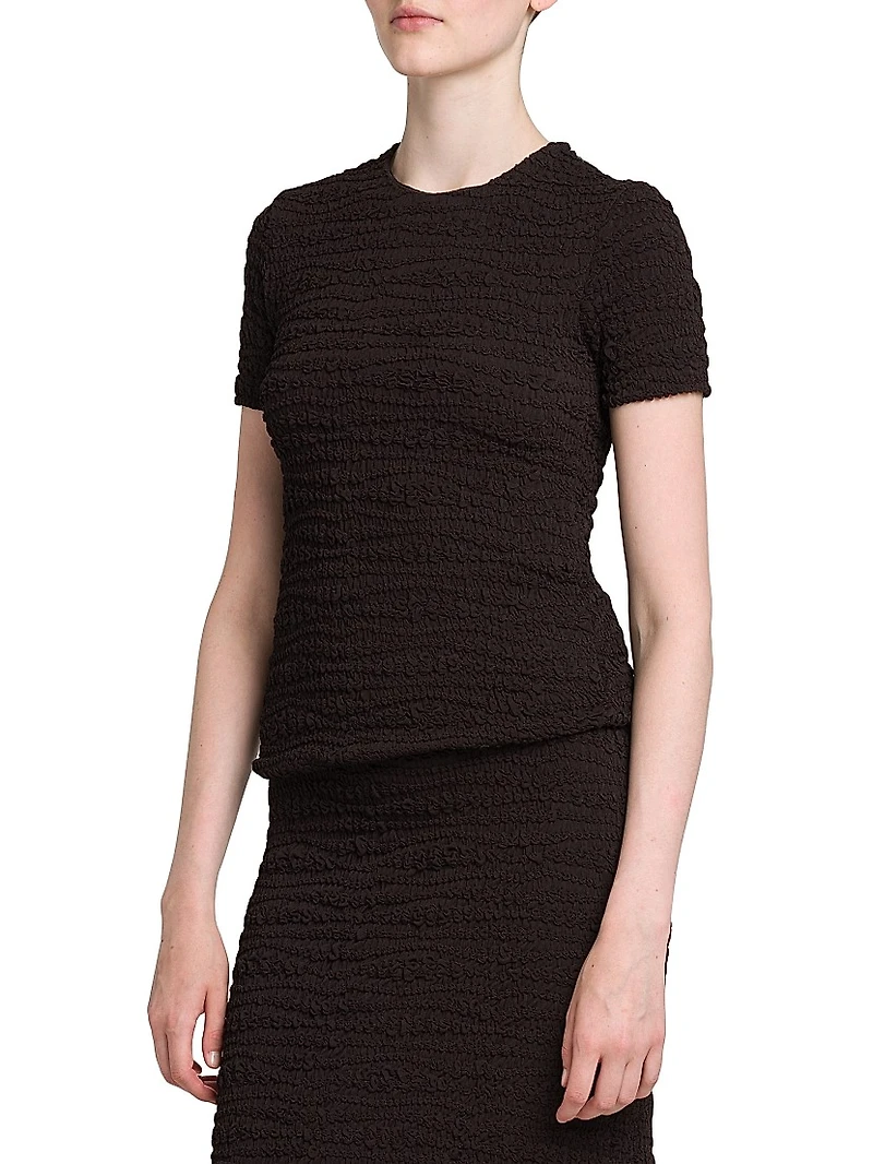 Textured Knit T-Shirt