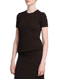 Textured Knit T-Shirt