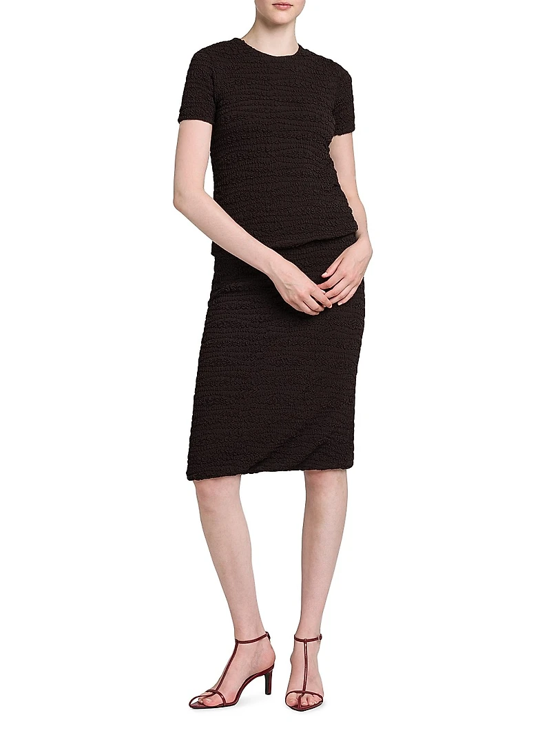 Textured Knit T-Shirt