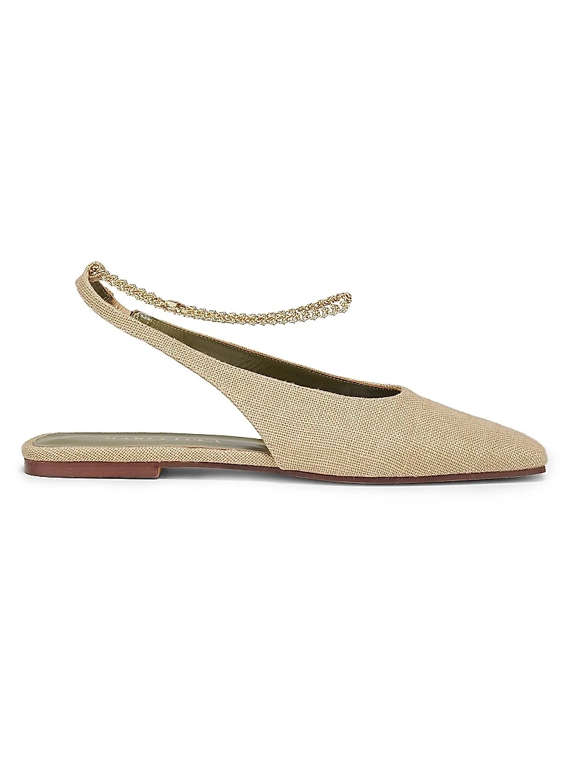 Augusta Fabric Slingback Flats