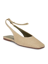 Augusta Fabric Slingback Flats