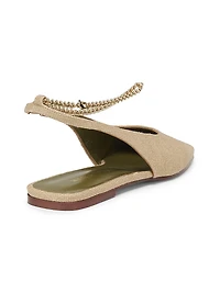 Augusta Fabric Slingback Flats