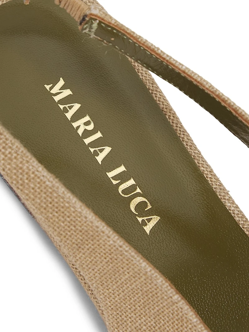 Augusta Fabric Slingback Flats