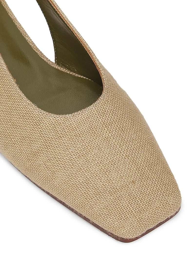 Augusta Fabric Slingback Flats
