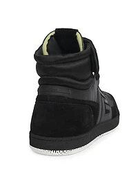 Swan Mid-Top Leather Sneakers