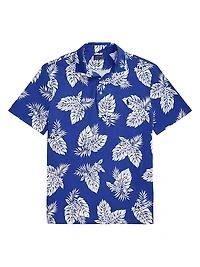 Custom-Slim-Fit Monstera Spa Terry Polo Shirt