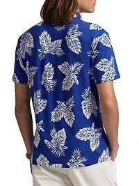 Custom-Slim-Fit Monstera Spa Terry Polo Shirt