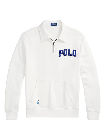 The RL Fleece Logo Collared Sweatshirt