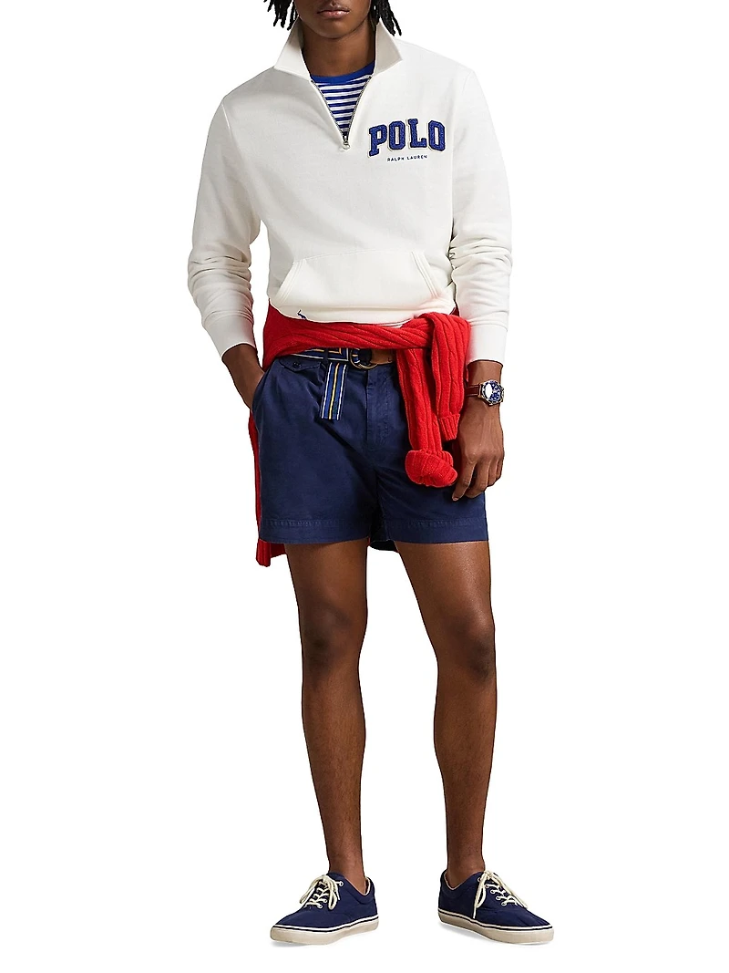 The RL Fleece Logo Collared Sweatshirt