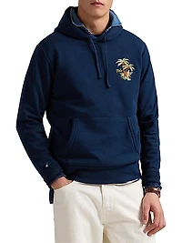 Embroidered Loopback Fleece Hoodie